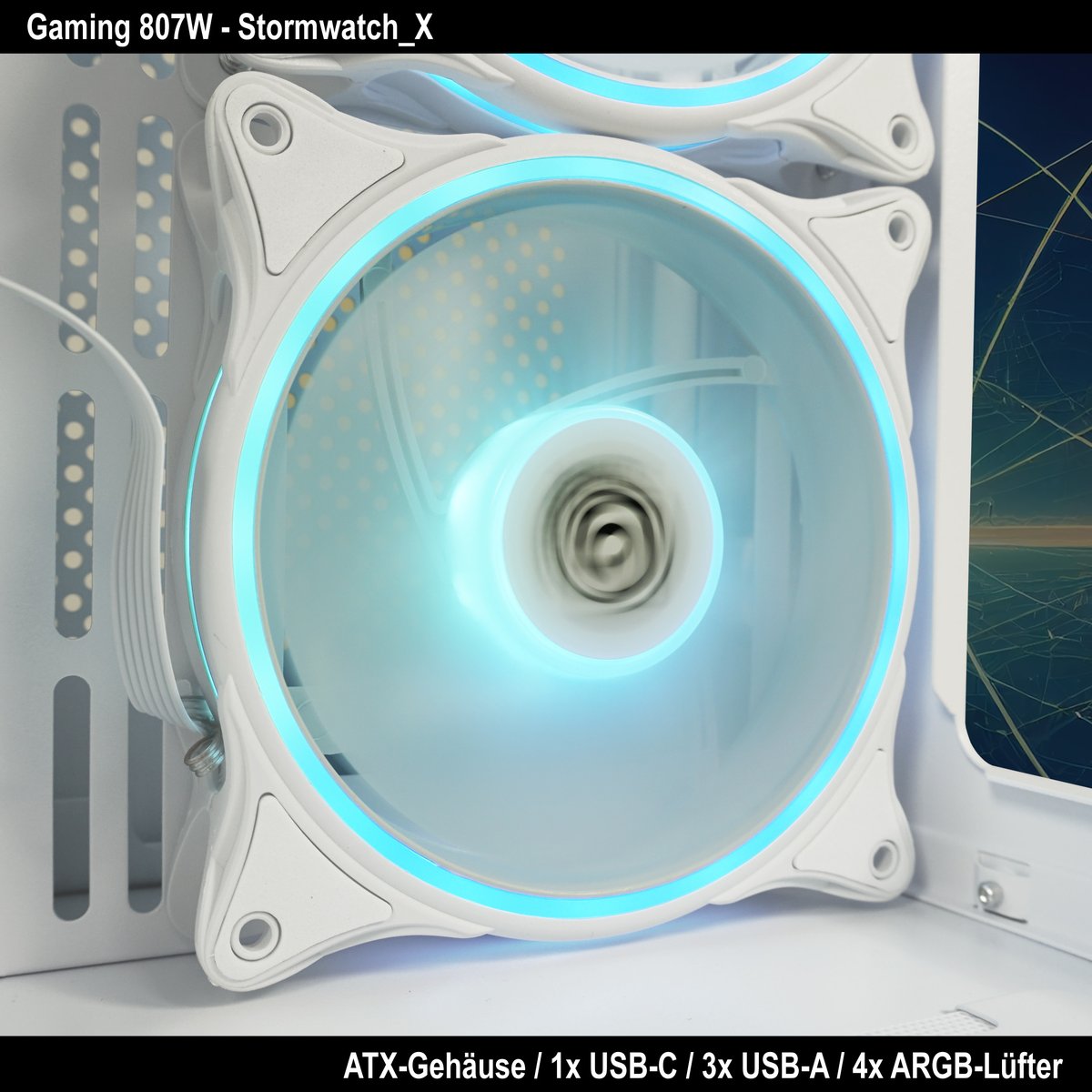 lcpower_germany's tweet image. Die ARGB-Lüfter unseres #Gaming Gehäuses &quot;807W Stormwatch_X&quot; sind eine echte Augenweide!🤩

Das Gehäuse befindet sich im Zulauf und ist in Kürze wieder bei eurem Händler des Vertrauens verfügbar!💪 

#powerforeveryone #computercase #fans #casemodding #lcpower #comingsoon
