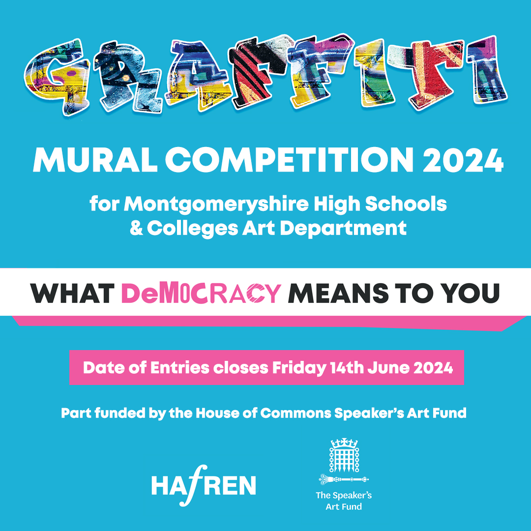 The Hafren Theatre (@hafren_newtown) on Twitter photo ๐ฃ Get your entry in now - ๐๐๐๐๐๐๐๐๐๐๐ ๐๐๐๐๐๐ ๐๐๐๐ ๐
๐๐๐๐๐!
Graffiti Mural Competition part funded by ๐ญ๐ก๐ ๐๐จ๐ฎ๐ฌ๐ ๐จ๐ ๐๐จ๐ฆ๐ฆ๐จ๐ง๐ฌ ๐๐ฉ๐๐๐ค๐๐ซ๐ฌ ๐๐ซ๐ญ ๐
๐ฎ๐ง๐
More details ๐ thehafren.co.uk/graffiti_compeโฆ ๐ฃ Get your entry in now - ๐๐๐๐๐๐๐๐๐๐๐ ๐๐๐๐๐๐ ๐๐๐๐ ๐
๐๐๐๐๐!
Graffiti Mural Competition part funded by ๐ญ๐ก๐ ๐๐จ๐ฎ๐ฌ๐ ๐จ๐ ๐๐จ๐ฆ๐ฆ๐จ๐ง๐ฌ ๐๐ฉ๐๐๐ค๐๐ซ๐ฌ ๐๐ซ๐ญ ๐
๐ฎ๐ง๐
More details ๐ thehafren.co.uk/graffiti_compeโฆ