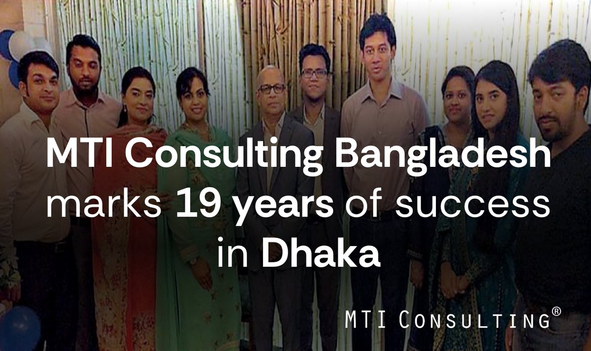 mtiworldwide's tweet image. Celebrating 19 years of MTI Bangladesh. Here's a cherished memory from our shared learning session in Dhaka back in 2017.

mtiworldwide.com/2024/05/21/lea…

#MTIConsulting #MTIStrategicInsights #StrategyConsulting  #ThoughtLeadership #dhaka #Bangladesh