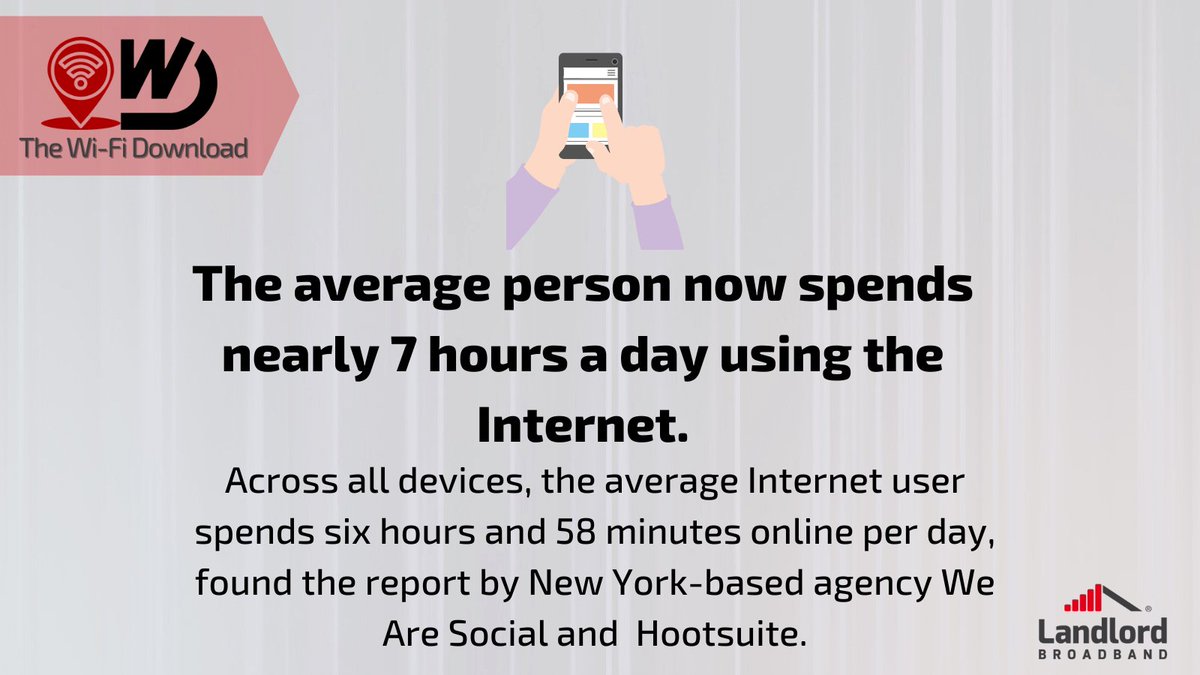 LandlordBB's tweet image. 🌐 Did you know the average person now spends nearly 7 hours a day online? How do you spend your internet time? 💻📱 #DigitalLife #OnlineWorld #InternetUsage