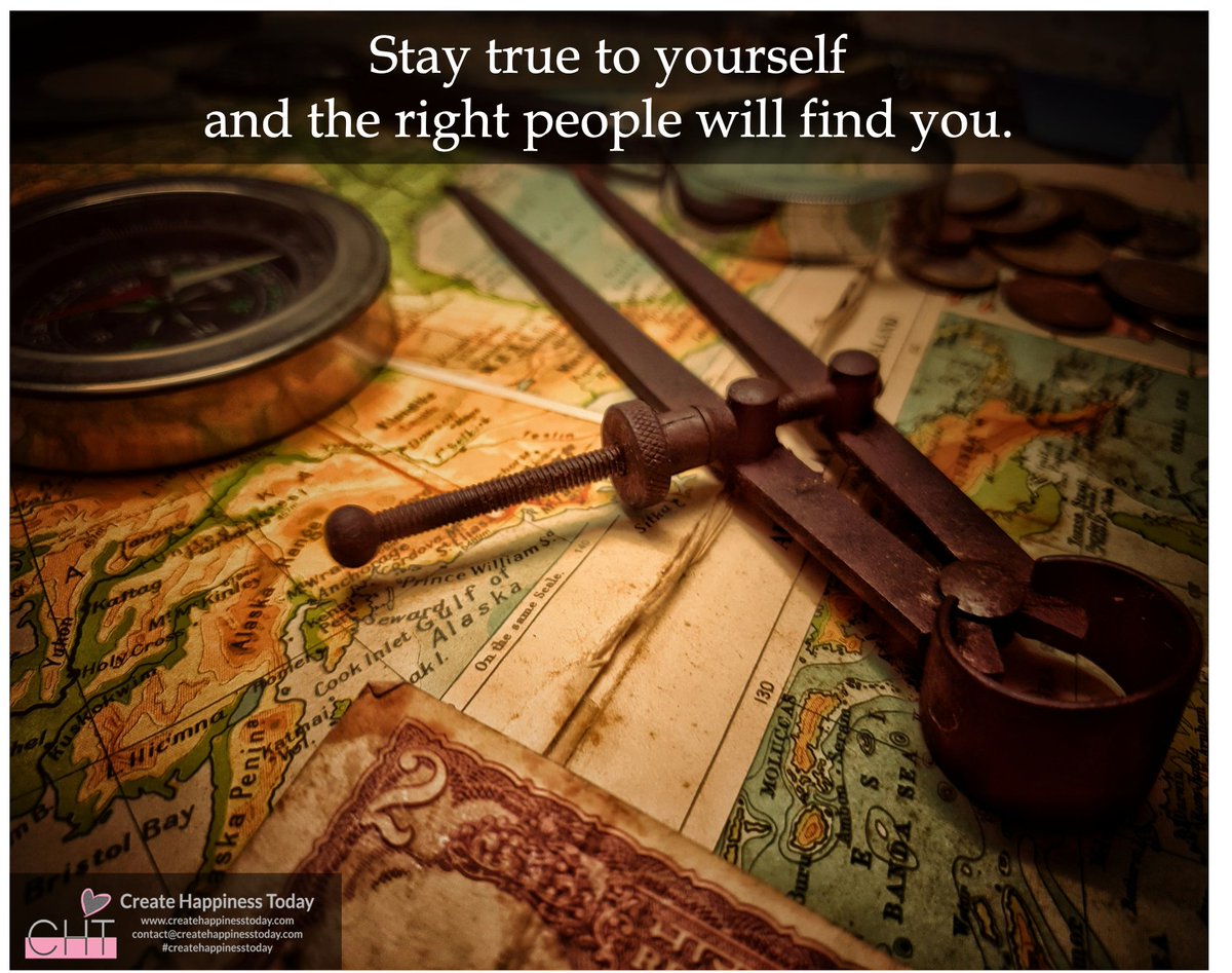 CHT_Tweets's tweet photo. ~Stay true to yourself and the right people will find you.~

#createhappinesstoday #cht #behappyagain #powerofpositivity #postivethinking #livelovelaugh #livewell #lovedeeply #laughoften https://t.co/2VJpVuqeXZ