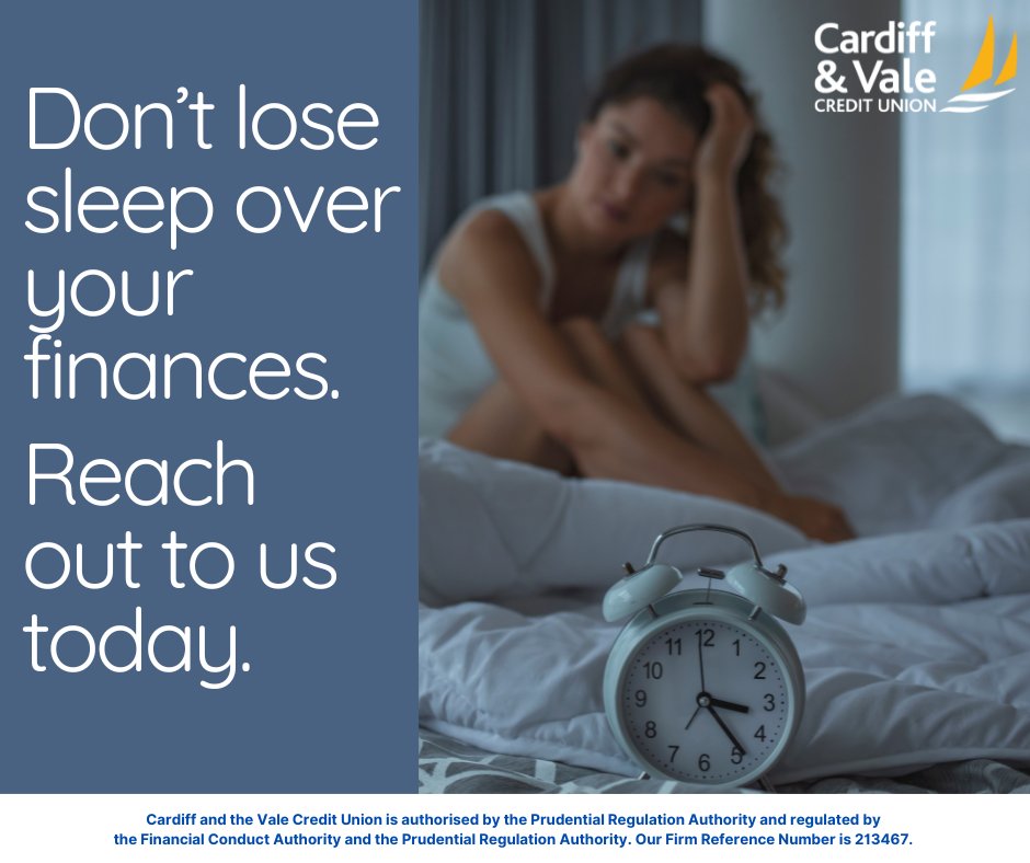 CardiffValeCU (@cardiffvalecu) on Twitter photo Don't let your finances stop you from getting a good night's sleep.
Here at Cardiff and Vale Credit Union, we help our members by providing ethical savings and affordable loans.
Reach out today:
☎️ 029 2111 1720
📲 ccu@cardiffcu.com
🖥️ cardiffcu.com Don't let your finances stop you from getting a good night's sleep.
Here at Cardiff and Vale Credit Union, we help our members by providing ethical savings and affordable loans.
Reach out today:
☎️ 029 2111 1720
📲 ccu@cardiffcu.com
🖥️ cardiffcu.com
