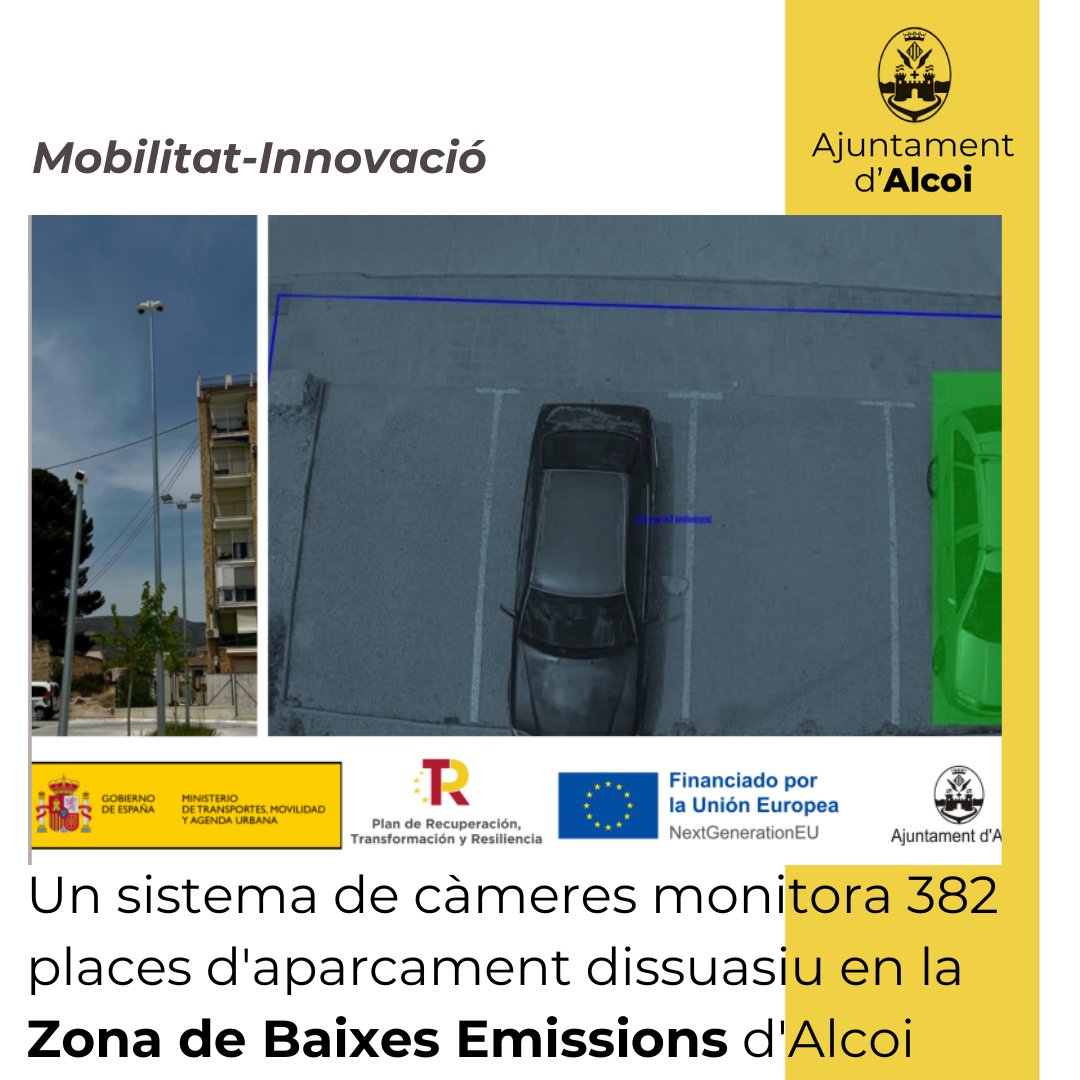🛻🚫A més, s'ha implantat un projecte pilot de control del temps  d'estacionament en les zones de càrrega i descàrrega amb el qual  monitorar el comportament dels usuaris i gestionar-les per a millorar la  seua rotació

🔗 alcoi.org/ca/portal/noti…

#Alcoi