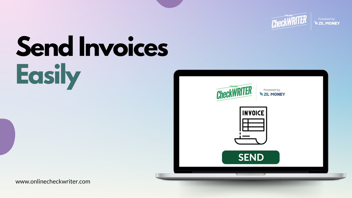 webcheckwriter's tweet photo. https://t.co/1XO2g8zWmb - powered by Zil Money, allows you to create and send an invoice easily for your customers. Sign up now.
Learn more: https://t.co/FE38kwfpy2
#SendAnInvoice #SendInvoices https://t.co/wD41vf34Zr