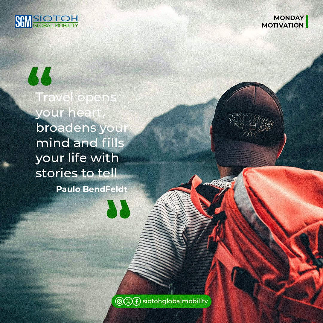 siotohglobal's tweet photo. Savour the moment and the warmth traveling brings. Allow it be your storyteller, broaden your mind while opening your heart to what is possible. Enjoy every bit of moment that passes by and collect memories of stories you would love to share.

#wanderlust
#seizetheopportunity https://t.co/mBIGI8XUwn