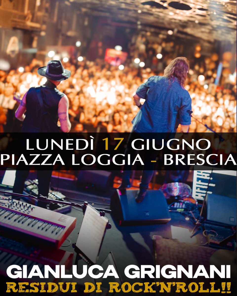 Lunedì prossimo a Brescia per la prima data del Residui di Rock'n'Roll- SUMMER 2024

Scopri il calendario 👇 linktr.ee/gianlucagrigna…