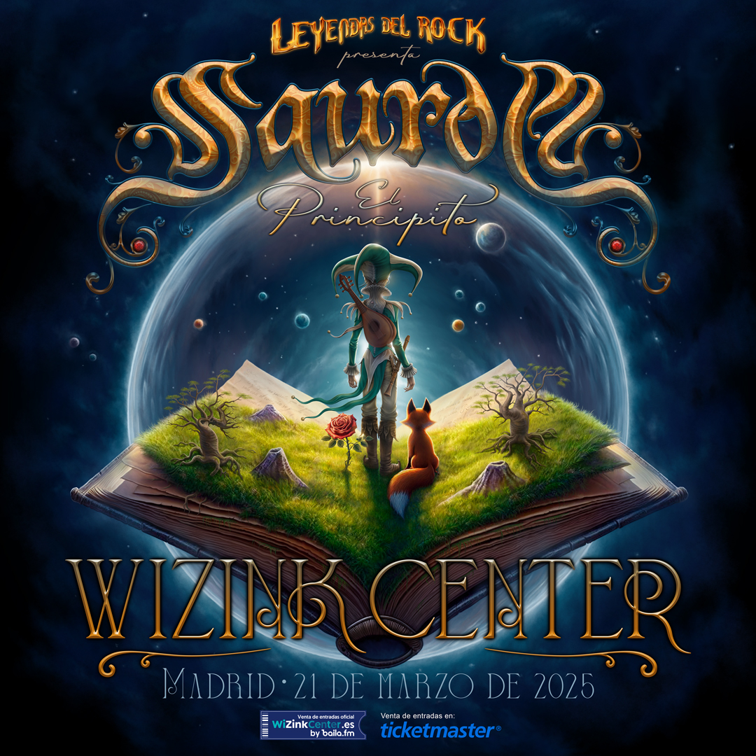 SauromOficial's tweet photo. 👑SAUROM – “El Principito” – Wizink Center Madrid - Tour 2025

 ✨️Nevo disco y comienzo de gira

👑Entradas a la venta el miércoles 12 de junio a partir de las 10:00 h en:
https://t.co/1VW2YadPAu

https://t.co/jPR8LiuGiT

#Saurom @LeyendasRockFes #ElPrincipito @WiZinkCenter https://t.co/lbi02PpMgA