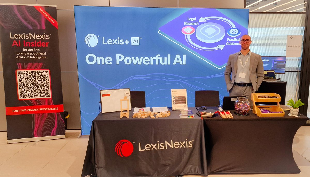 LexisNexisUK's tweet image. It was great to attend The Bar Council's #BarConference on Saturday. We enjoyed meeting with so people &amp;amp; talk about #GenAI and share Lexis+ AI. 

Speak to our team to find out more about how Lexis+ AI can transform your #legal workflow: ow.ly/GqEx50S9n4a 

#barristers #law