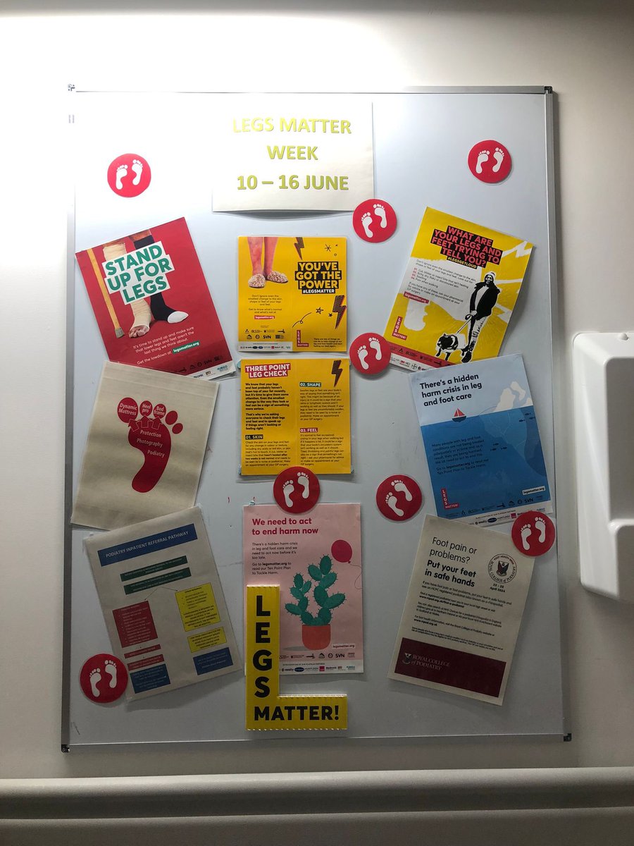 We’ve kick started <a href="/LegsMatter/">LegsMatter</a> Week 2024 on the diabetic foot ward round <a href="/MFTnhs/">MFT NHS</a> - Check your legs and feet daily to avoid harm 🦵🦶