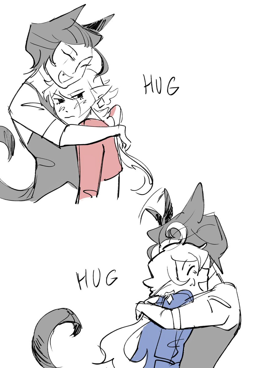 Emggily's tweet image. On the topic of hugs