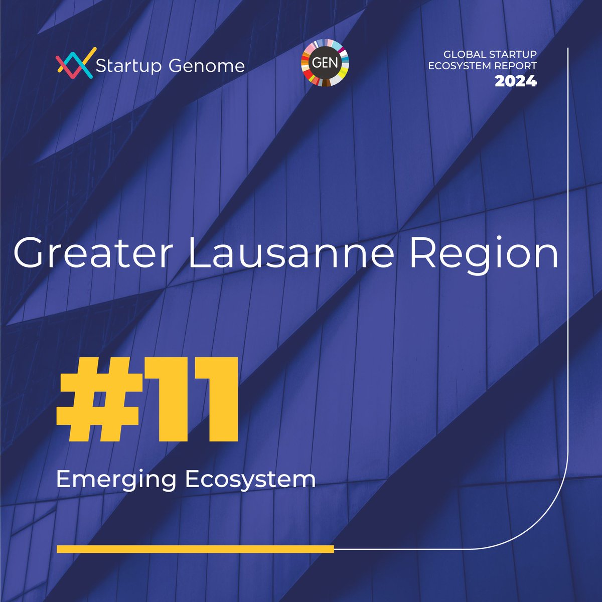 Innovaud (@innovaud) on Twitter photo L'écosystème "Greater Lausanne Region" classé 11e écosystème émergeant du @StartupGenome Report 🏆 En 1 an, la région a gagné 16 places dans ce classement 🙌
👉 innovaud.ch/en/general/new… <a href="/BiopoleLausanne/">Biopôle Lausanne</a> <a href="/unlimitrust/">unlimitrust</a>
#VDTech #SwissTech #StartupGenome #GSER L'écosystème "Greater Lausanne Region" classé 11e écosystème émergeant du @StartupGenome Report 🏆 En 1 an, la région a gagné 16 places dans ce classement 🙌
👉 innovaud.ch/en/general/new… <a href="/BiopoleLausanne/">Biopôle Lausanne</a> <a href="/unlimitrust/">unlimitrust</a>
#VDTech #SwissTech #StartupGenome #GSER