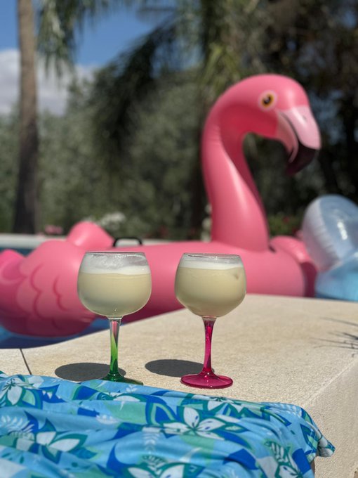 Never too early for pina colada 😍 with @devon_breeze https://t.co/kX75uYb5S6<a class="tags" href="/tag/devon_breeze">@devon_breeze</a>