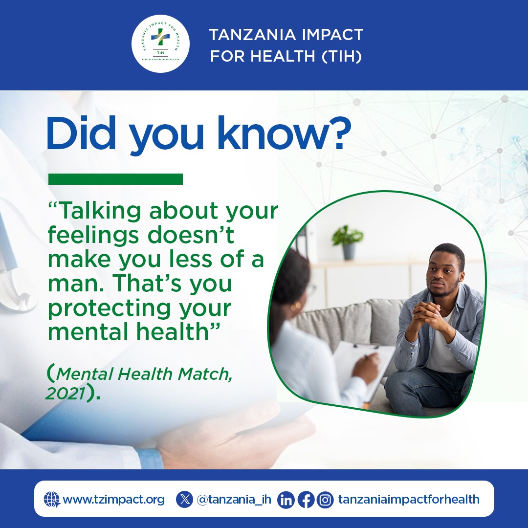 tanzania_ih's tweet photo. 💥🙌💥🙌💥
Man Up and Talk It Out | Talking about your feelings is strength, not weakness.    
Protect your mental health!
 
#MentalHealthMatters   #MensMentalHealth  #StrongMenTalk
#EmotionalIntelligence  #VulnerabilityIsStrength  #SelfCare https://t.co/hEg83X9GKq
