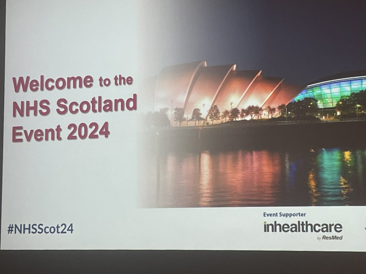 Looking forward to a great day of learning at #NHSScot24 with colleagues from #Sarcs and #forensichealthcare