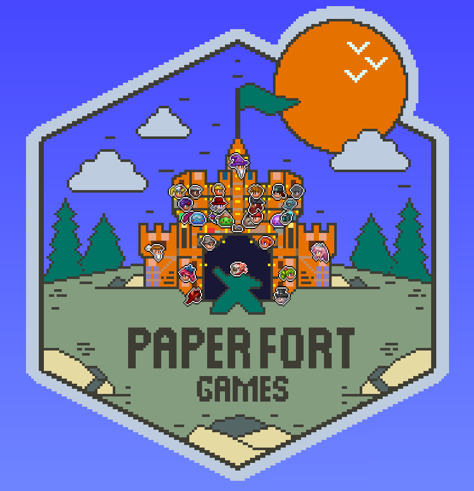 Bobins16's tweet photo. After 20 hours of trial and error, I finally finished making @paperfortgames logo as a base in Terraria! (and it also looks great on the minimap!). Terraria is one of my favourite games, and it would be amazing to win a copy of the  #terrariaboardgame ! https://t.co/DboWe8YXf9