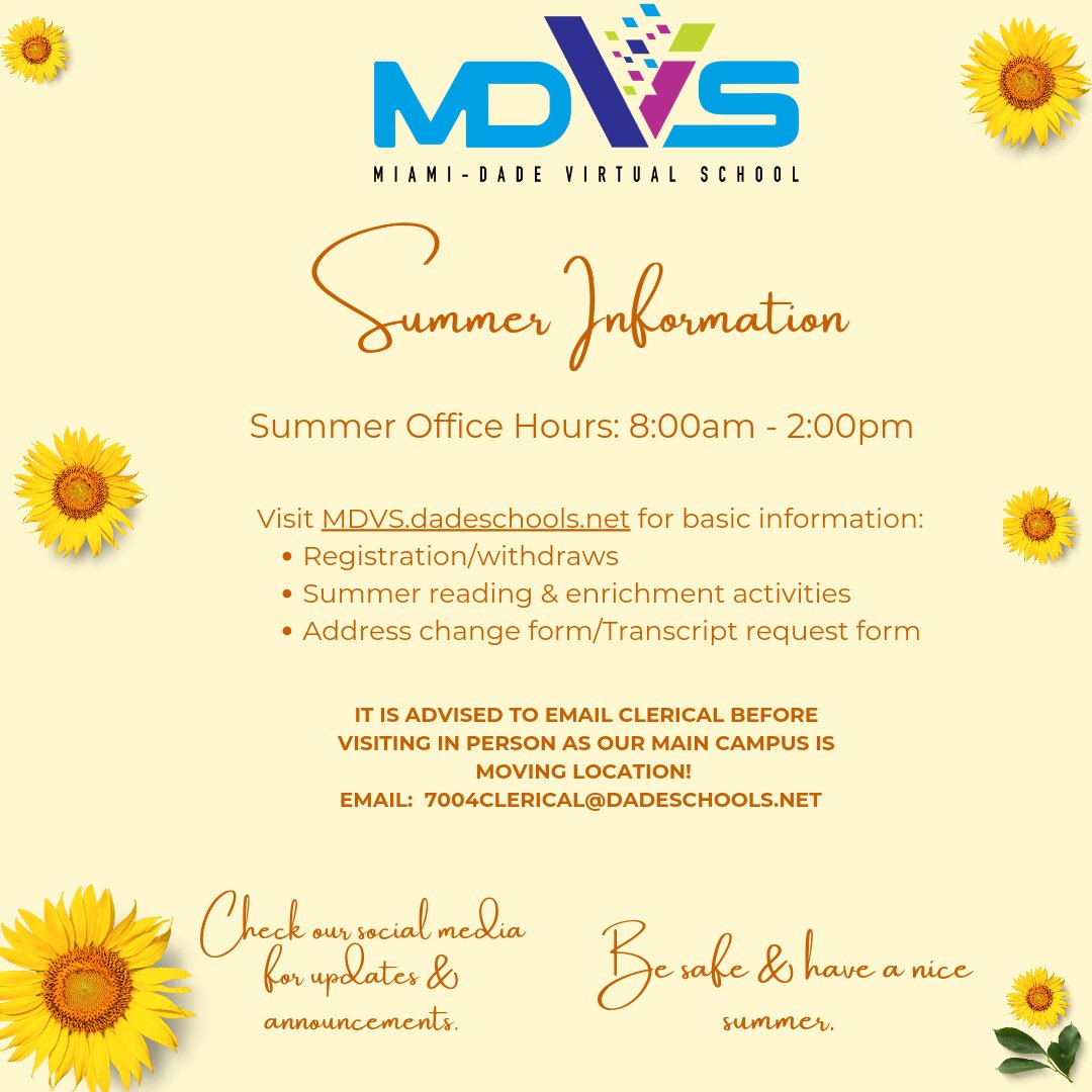 Miami-Dade Virtual School tweet media