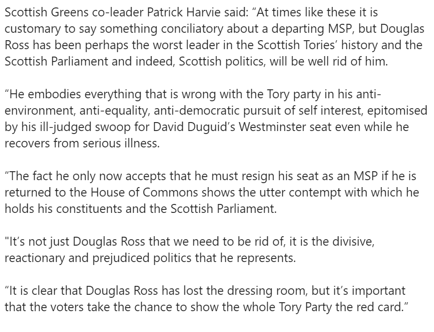 HMorrison97's tweet photo. Fair to say no love lost between Patrick Harvie and Douglas Ross https://t.co/rJ2qvkZERC