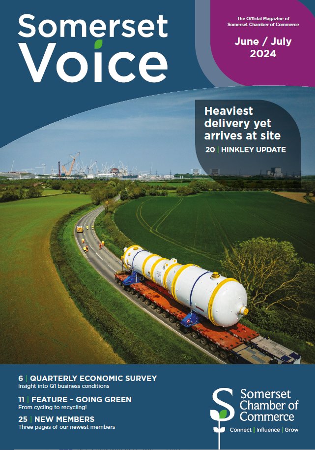 Did you know you can read the latest edition of Somerset Chamber's bi-monthly magazine, Somerset Voice, online? You can find it on our website under the news and media section here: bit.ly/3XeYPRu

And if you would prefer to only read the digital version rather than