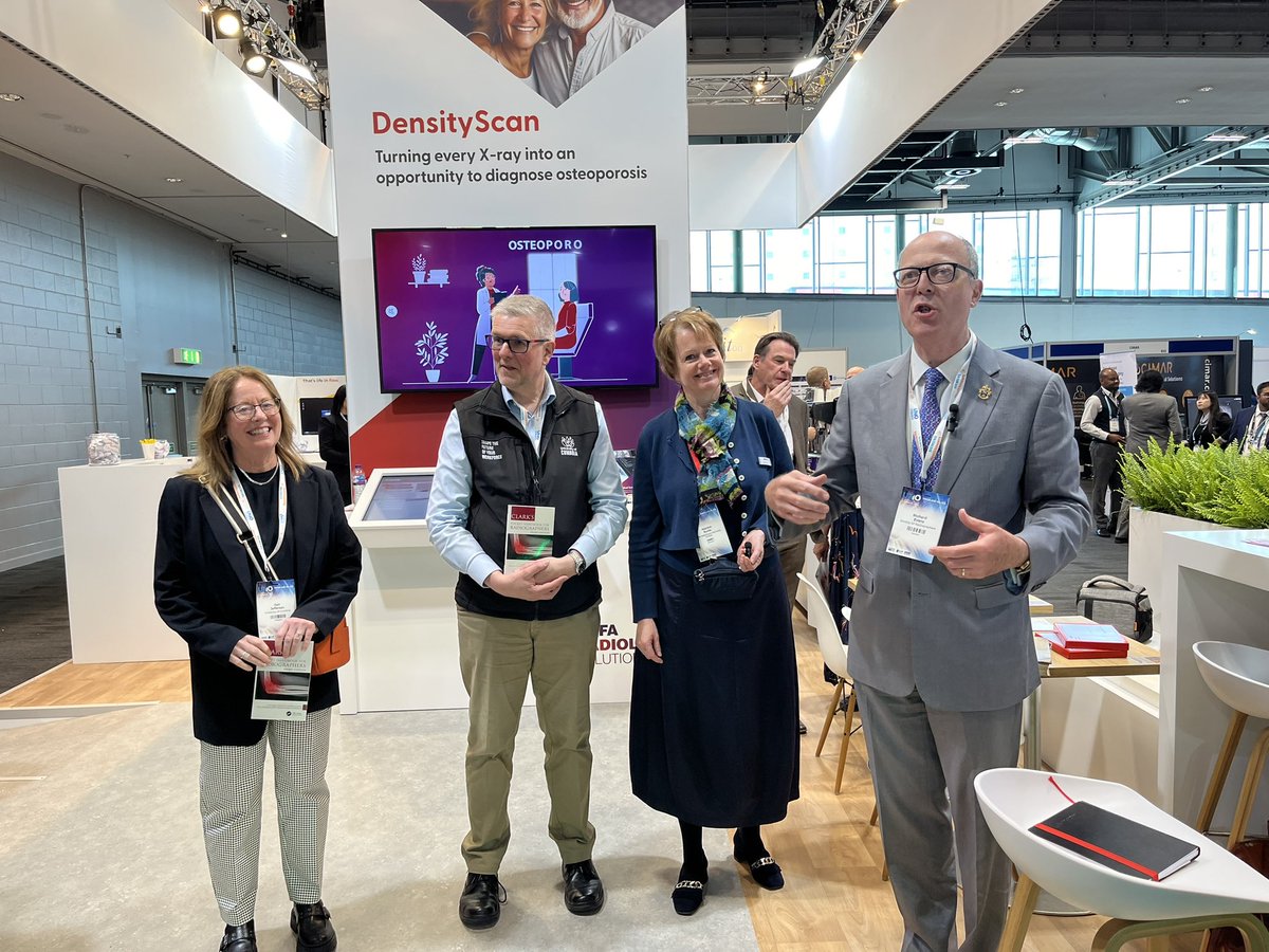 DrPaulKMiller's tweet photo. The launch of the new Clark’s Pocket Handbook for Radiographers @UKIOCongress, with co-authors @charles_sloane and Gail Jefferson. @CumbriaUni https://t.co/OhwrQcED6O