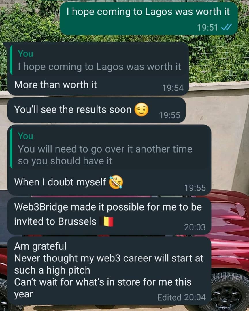 Ebunayo.eth 🇳🇬 (@ebunayo08) on Twitter photo Another emotional morning on the  job!
November last year, we decided to have other nationals join <a href="/Web3Bridge/">Web3bridge™ Africa</a> program onsite. While we weren't sure how that will turn out, we were confident that we will give it our best shot, thanks to <a href="/kagondu_yvonne/">Yvonne Kagondu → WCHL ∞</a> and her community we got Another emotional morning on the  job!
November last year, we decided to have other nationals join <a href="/Web3Bridge/">Web3bridge™ Africa</a> program onsite. While we weren't sure how that will turn out, we were confident that we will give it our best shot, thanks to <a href="/kagondu_yvonne/">Yvonne Kagondu → WCHL ∞</a> and her community we got