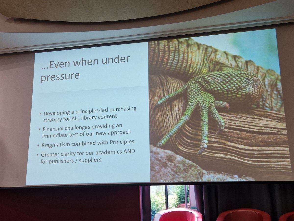 Univ of York Libraries developing a principles-led purchasing model for all library content. Supporting Open as much as possible. #IOPA24