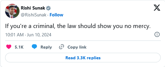 Rishi Sunak, Nadhim Zahawi, Lord Bamford, Michelle Mone, Matt Hancock, Boris Johnson, David Cameron, the entire Conservative Party and all their donors.

RT if it is time to crack on with it.