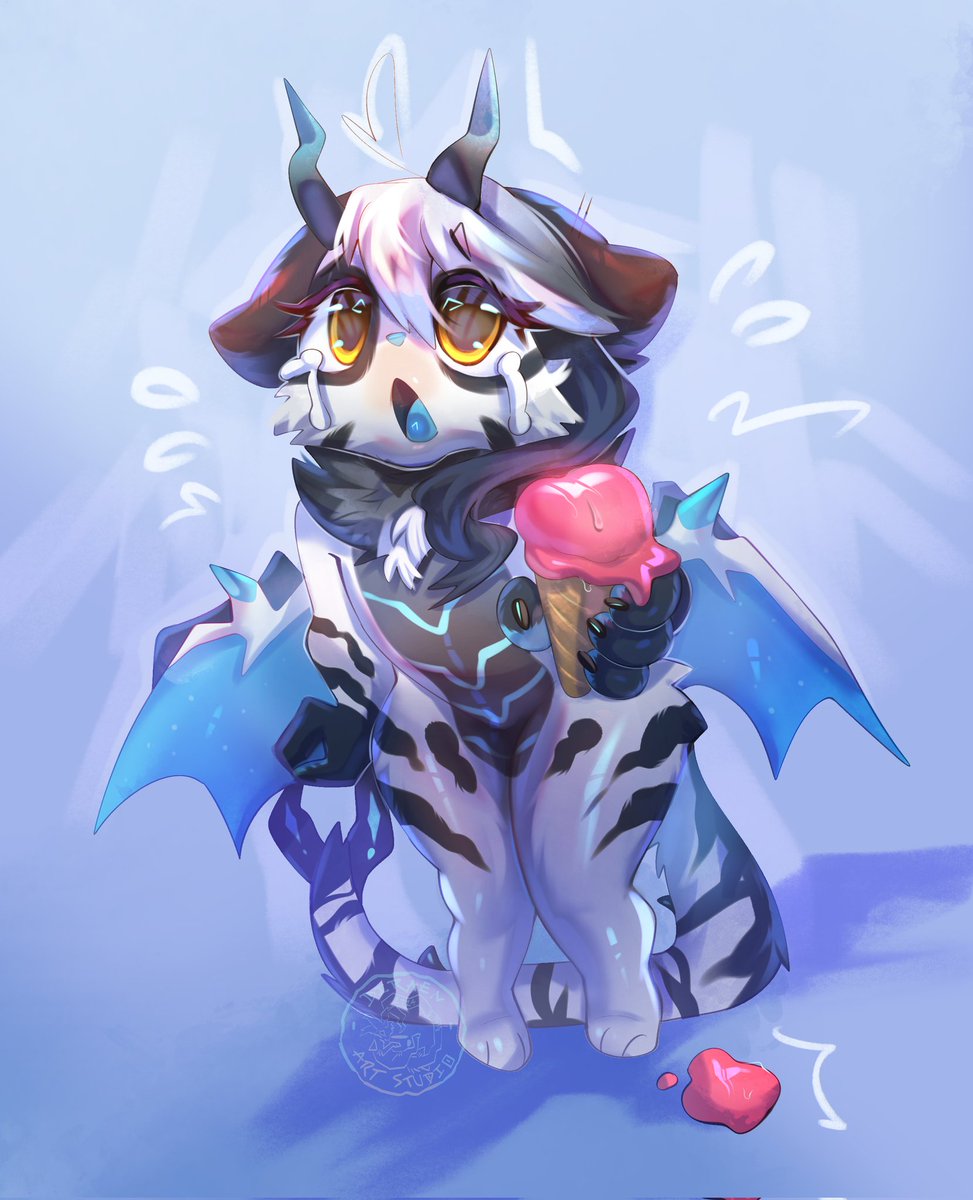 Bon yuki à fait tomber sa glace qui lui en rachete une ? 

Voilà l'idée que j'ai donné à <a href="/DiraenArtStudio/">🌴Diraen Coffee🌴• ☕️</a> sur son patron merci beaucoup à elle