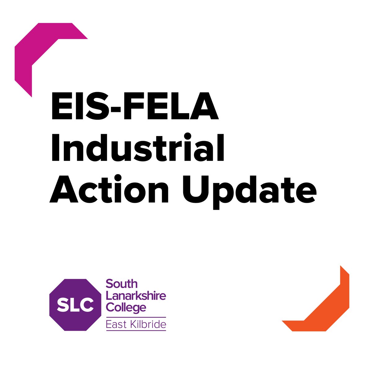 We understand that current industrial action which is taking place nationally across Scotland’s colleges may be causing concern for students ready to progress to another course or employment.

Read more on guidance for the Industrial Action: bit.ly/3Ul4LXk