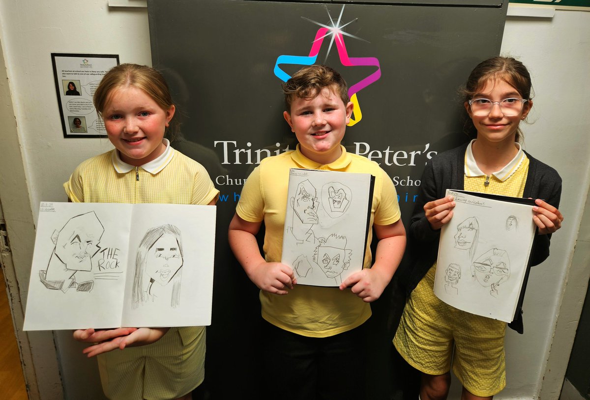 Year6TSP's tweet image. We&apos;ve been drawing caricatures in #TSPArt this morning. How impressive are these?! ✍️
