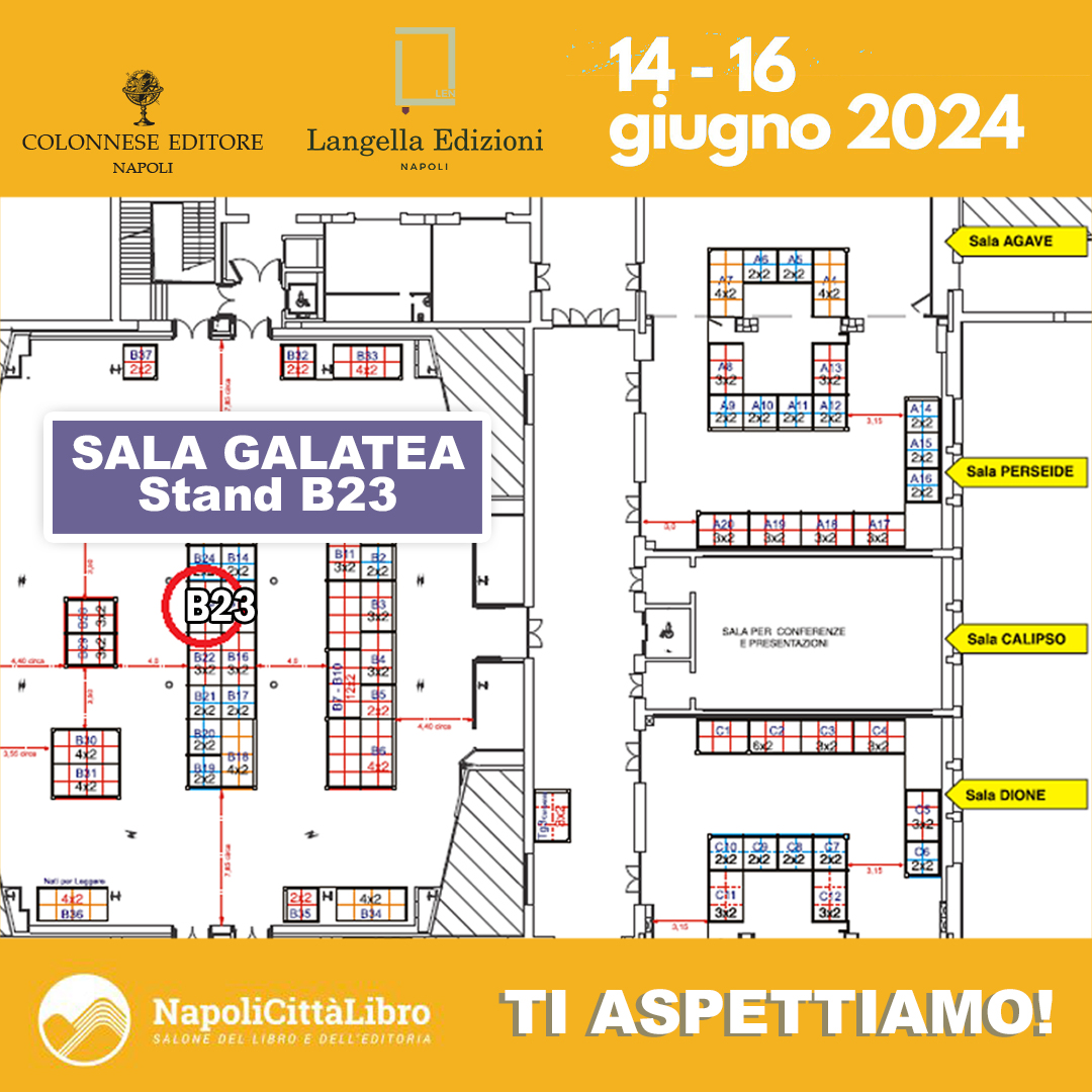Da venerdì 14 giugno, dalle 10 alle 20 fino al 16 giugno 2024 ti aspettiamo alla V edizione di  @SalonedelLibrodiNapoli  alla Stazione Marittima di Napoli, Sala Galatea, stand B23 con i nostri autori e tante sorprese.