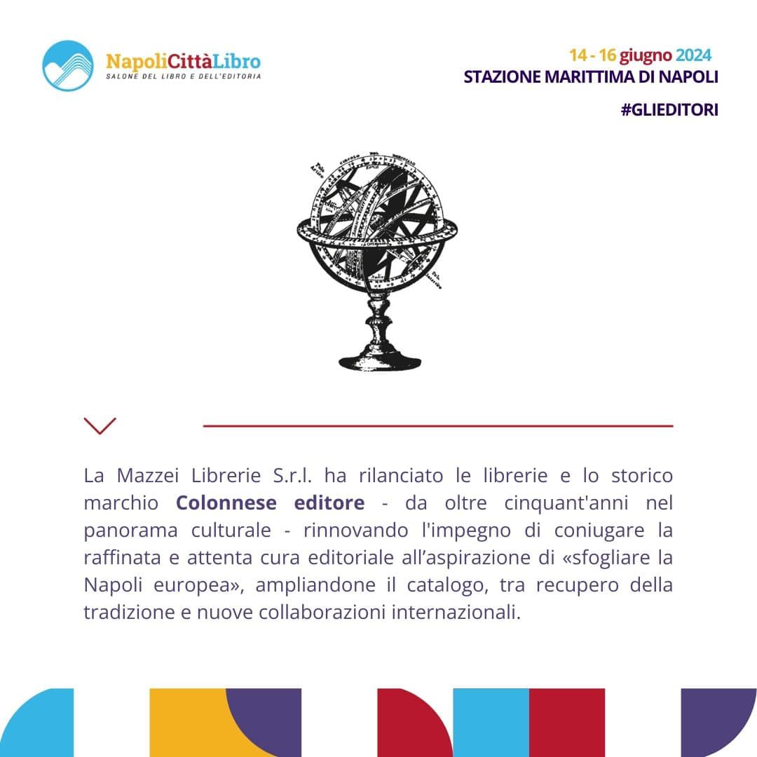 colonneseand's tweet photo. Da venerdì 14 giugno, dalle 10 alle 20 fino al 16 giugno 2024 ti aspettiamo alla V edizione di  @SalonedelLibrodiNapoli  alla Stazione Marittima di Napoli, Sala Galatea, stand B23 con i nostri autori e tante sorprese. https://t.co/EtBqTY93t4