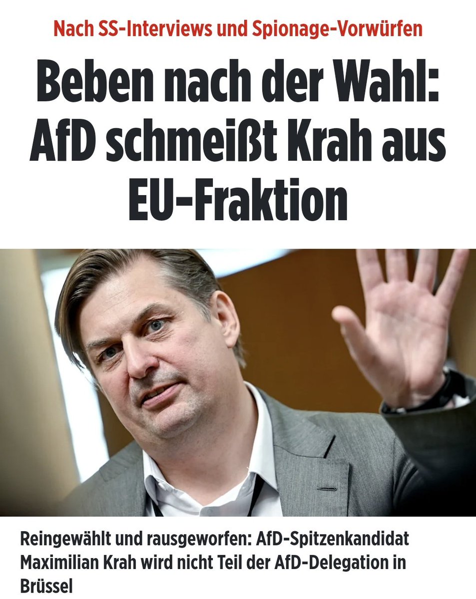 Klar! Kampagne! 🤪
Klar hat die #AfD erst nach der Wahl entschieden, dass #Krah fliegt.🤪
Klar ist es der AfD auch dieses Mal egal, ihre Wähler belogen und betrogen zu  haben. 🤪
Klar ist es den Wählern egal, belogen und betrogen zu werden.🤪
Klar weiß das die AfD.🤪