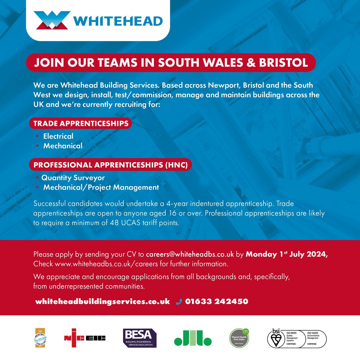 ⭐ EXCITING NEWS!!!⭐ 

We are now recruiting for our next round of apprenticeships and details of how to apply and when, are below.

Know anyone looking for an apprenticeship? Tag them below and please share the post as we'd love to spread the word about this!

#apprenticeships