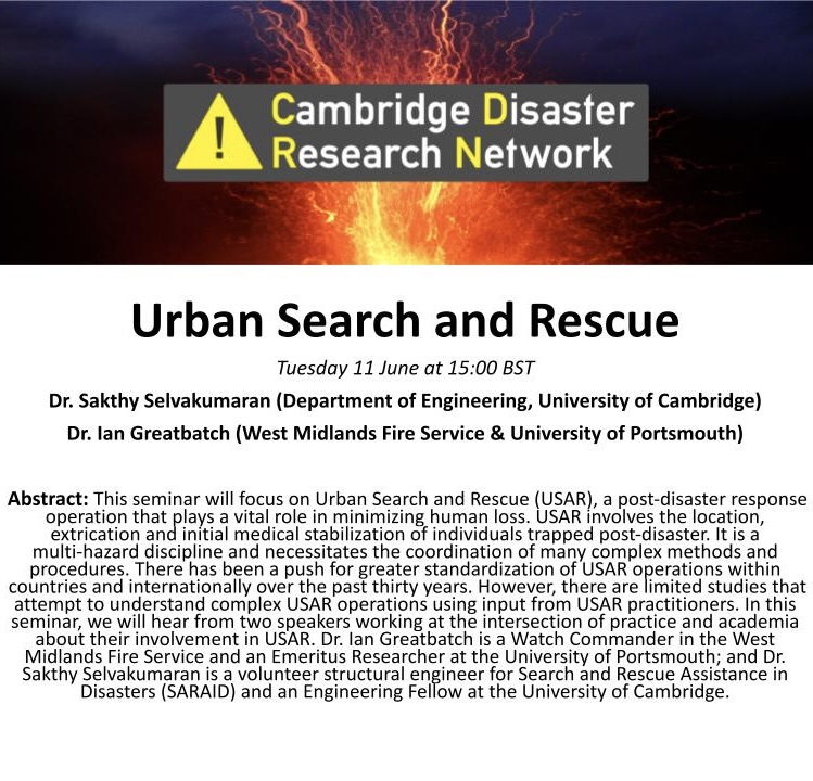 Our last seminar of the term is 15:00 BST tomorrow! Looking forward to hearing from <a href="/sakthys/">Sakthy Selvakumaran</a> &amp; @thetoughrobots 

imaginingrisk.com/cambridge-disa…