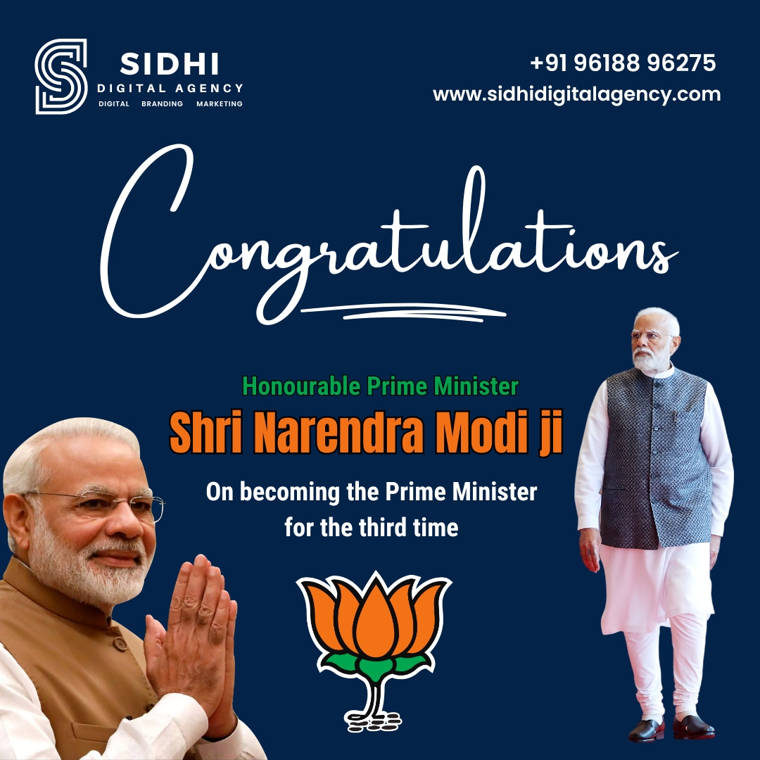 sidhidigital24's tweet image. 📷 Congratulations Prime Minister Shri Narendra Modi ji 📷
On becoming the Prime Minister for the third time! Your dedication and leadership continue to inspire us all. Here&apos;s to a future filled with progress and prosperity under your guidance.
#CongratulationsModi #ThirdTerm