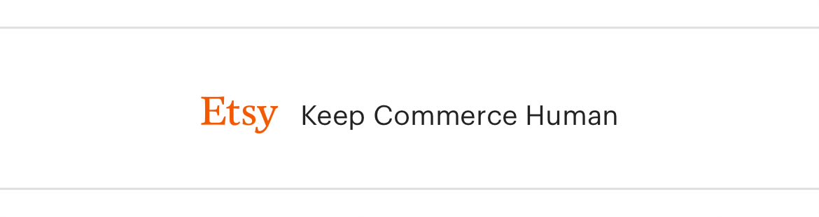 monitter's tweet photo. oh the irony!! @Etsy keeping commerce human by routinely automatically suspending new shops without any information as to why. Then ignoring the appeals and then claiming you never filed an appeal before permanently closing your shop. https://t.co/usx4M84icM