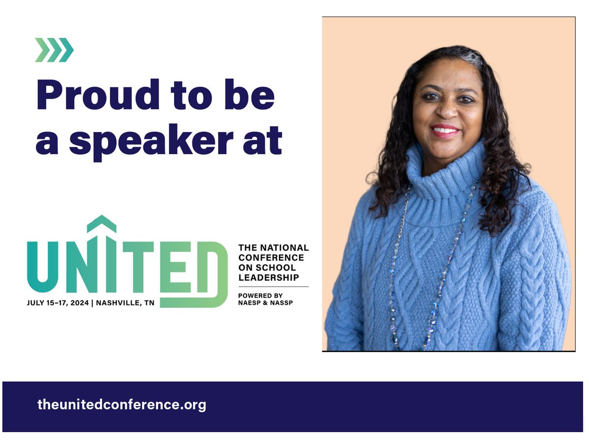 Calling all school leaders!  Don’t miss out on the opportunity to refresh, connect, and gain practical insights at UNITED in Nashville, July 15–17, co-hosted by <a href="/NAESP/">National Assoc. of Elementary School Principals</a> and <a href="/NAESP/">National Assoc. of Elementary School Principals</a>. Join me where I will be discussing Teacher Appreciation. Register now: theunitedconference.org/register/