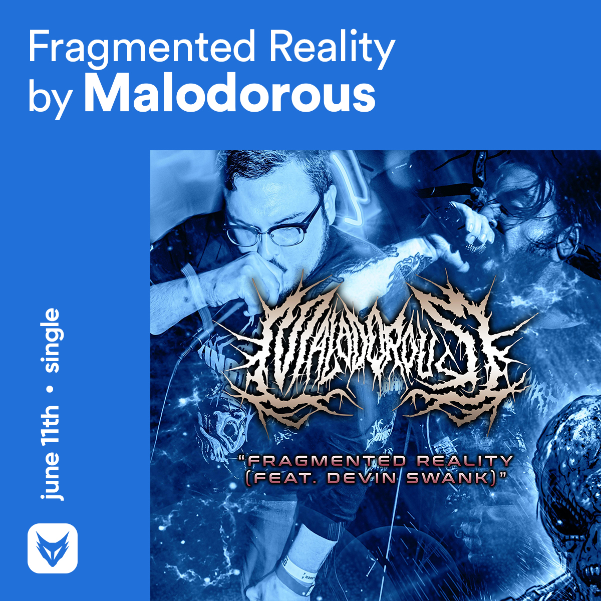 FOXCOREisdead's tweet photo. // Tuesday singles, Pt. II: June 11th
#Malodorous — Fragmented Reality (feat. Devin Swank of @sanguisugabogg)
@MAYBSOMEDAYOFF1 — Dead Alive (feat. @JoshMagnolia of @magnoliaparkfl)
@DRAGUSSYCORPSE — I Live... AGAIN! (feat. @nickmshred of @FirstFragmentQC) https://t.co/9RhY3THE1n