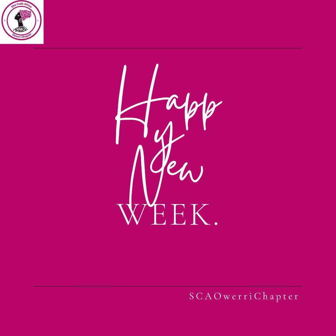 SCA_owerri's tweet photo. Happy new week Queens!

Let's make it count.

#SCAOwerriChapter
#mondaymotivation https://t.co/3tV9gi2lg8