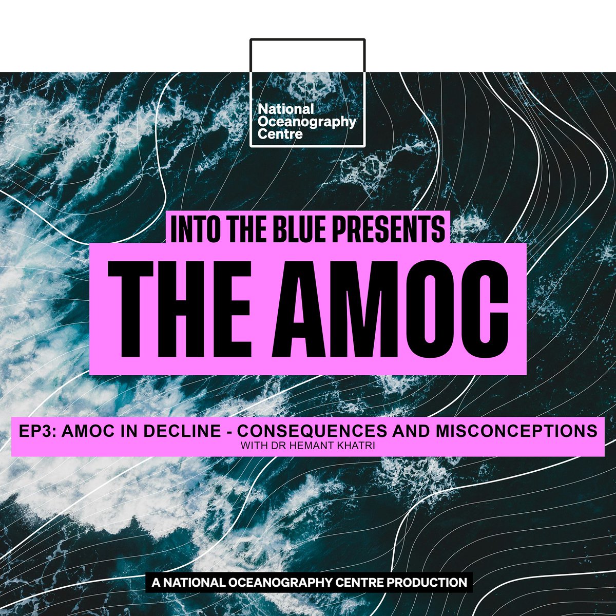 "The key question is by how much and by when will we see a decline in the AMOC". 📉

Episode 3 of 'Into the Blue Presents: The #AMOC' with <a href="/ZoeJacobs27/">Dr Zoe Jacobs</a>  and @Hemant_Khatri_ drops THIS WEDNESDAY!

🎧 Listen on your favourite podcast app or watch on YouTube.

#NOCIntoTheBlue
