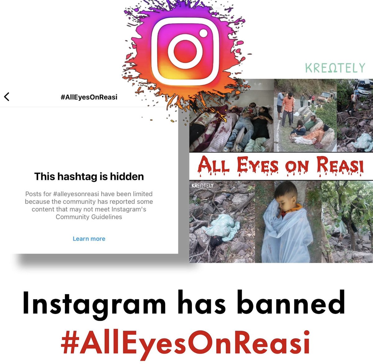 After Instagram Now YouTube Is Also Deleting Posts And Videos On Reasi Terror Attack. 
We Are Worlds Largest Democracy With Largest Population Still These Western Apps Control Our Voices 💔 
When Will India Have Its Own Social Media Platform? #AllEyesOnReasi