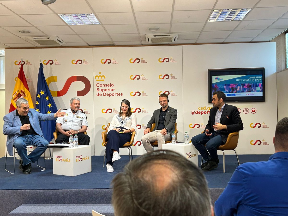 It was an amazing three days in Madrid for the final conference of the “Combating Hate Speech in Sport” project.

Finally, thanks to Sophie Kwasny, Gabriela Matei and everyone at the <a href="/CoE_Sports/">Council of Europe Sport</a>!

<a href="/coe/">Council of Europe</a> #sportisrespect
