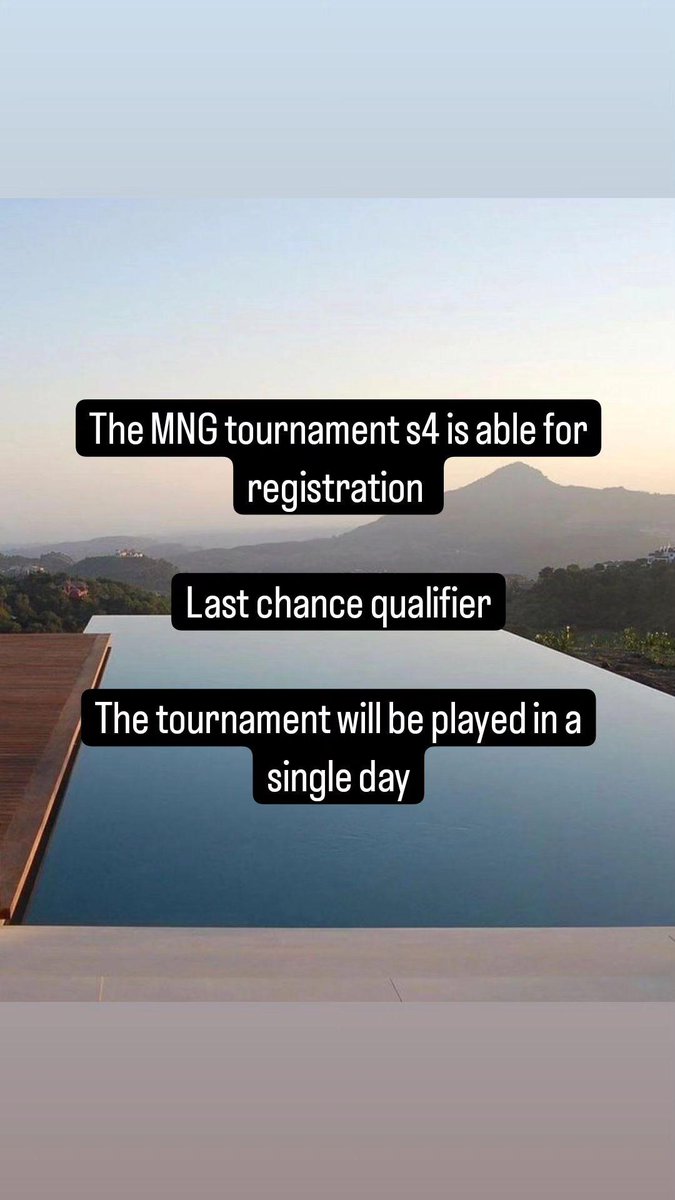 For more info DM
The Tournament Will be played on 16/06 at 15:00