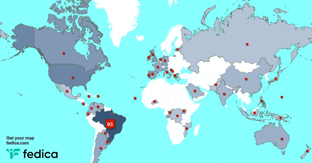 Tenho 4 novos seguidores, a partir de Brasil 🇧🇷 na semana passada fedica.com/!hvazambuja