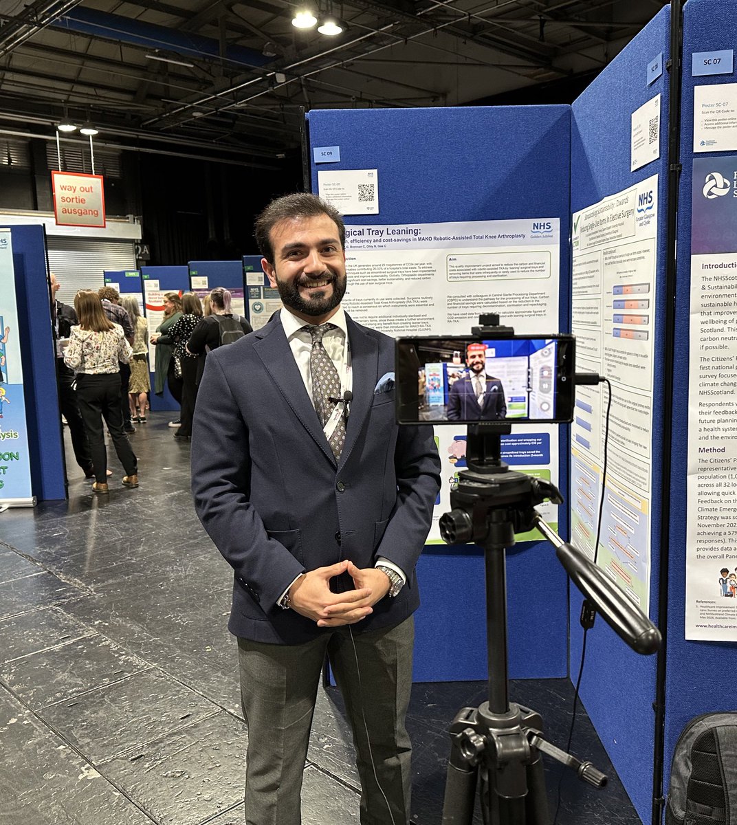 OrthopodGA's tweet photo. I was so pleased to see how people are interested in sustainability and was thrilled to be one of the interviewed speaker to share the Golden Jubilee experience @GJOrthopaedics for implementing lean methodology today at @NHSScotEvents @NHSScotCfSD @NHSScotAcademy https://t.co/v5vxD7pcKM