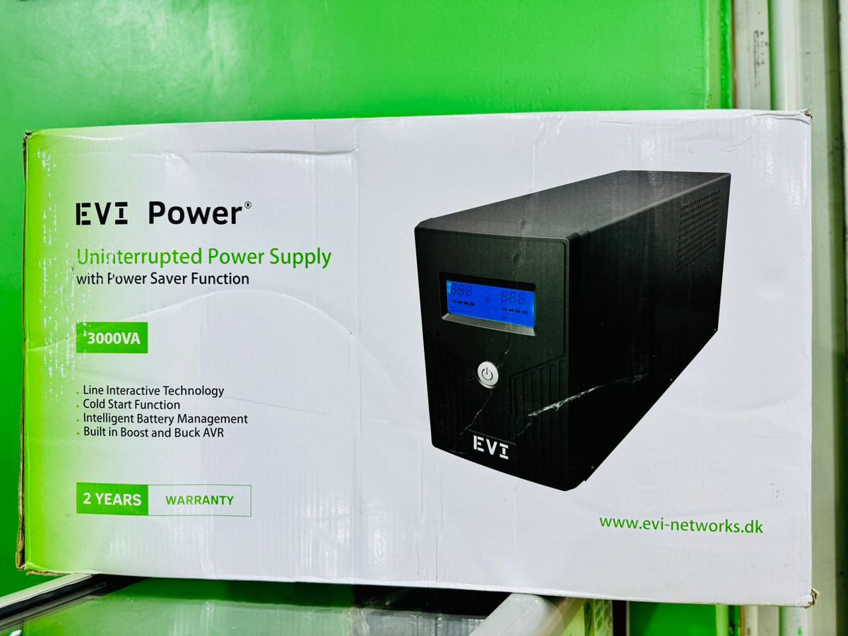 OmakuyuB's tweet image. Protect your computer system from power surge and instability with EVI POWER UPS&apos;s  of different capacity 650VA,, 850VA,, 1100VA,,, 1600VA,, 2000VA,, 3000VA all available in stock. 
Call/ Whatsapp; 0787653234 / 0753359233
Location, Kampala road