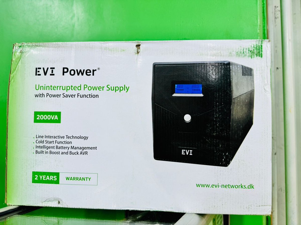 OmakuyuB's tweet image. Protect your computer system from power surge and instability with EVI POWER UPS&apos;s  of different capacity 650VA,, 850VA,, 1100VA,,, 1600VA,, 2000VA,, 3000VA all available in stock. 
Call/ Whatsapp; 0787653234 / 0753359233
Location, Kampala road
