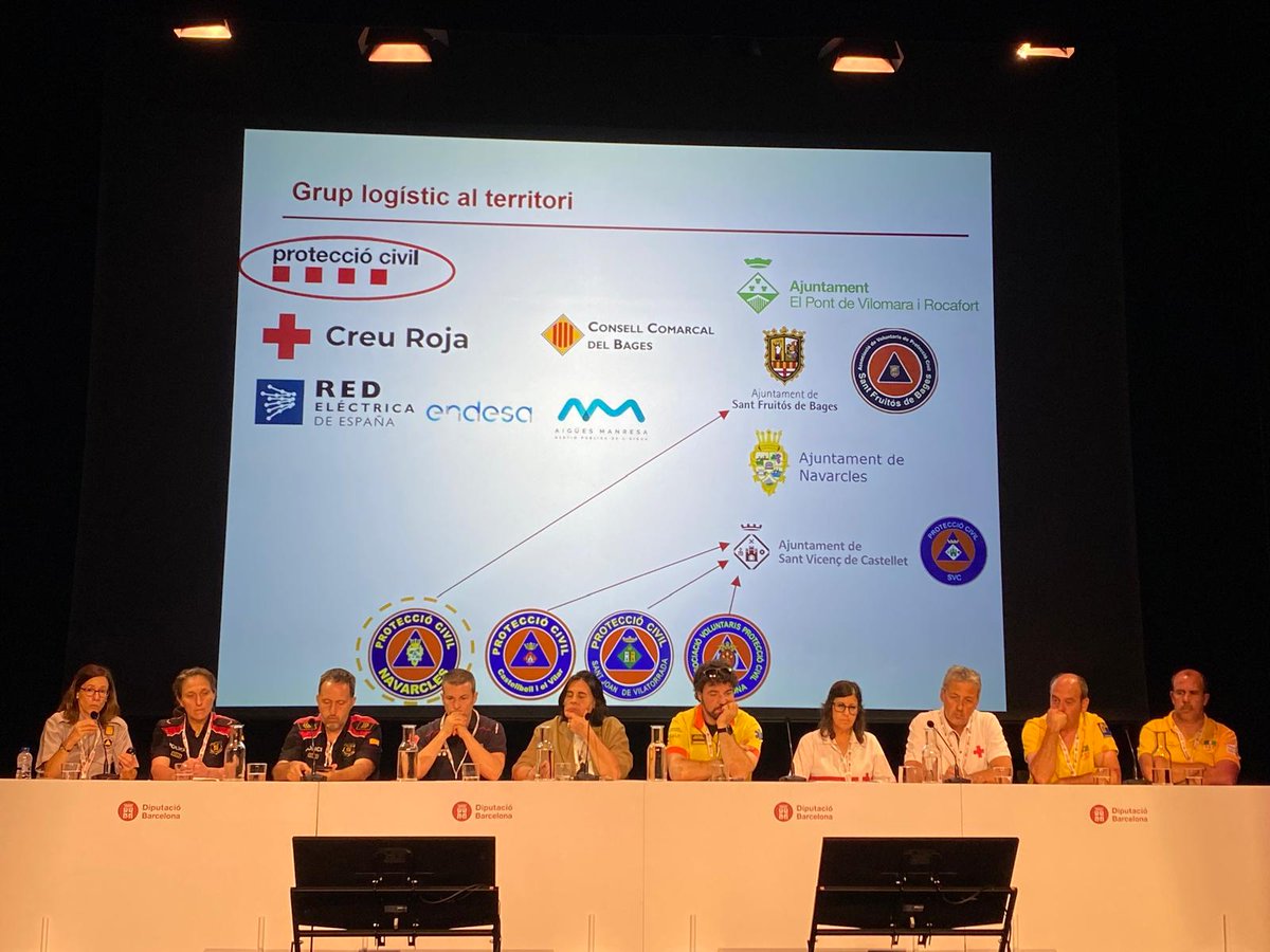 A la 2a Taula sobre la visió dels diferents Cossos Operatius de la Generalitat de Catalunya i altres serveis implicats en l'emergència, s'explica la seva experiència i es comenten aspectes a millorar en la gestió #ExEM