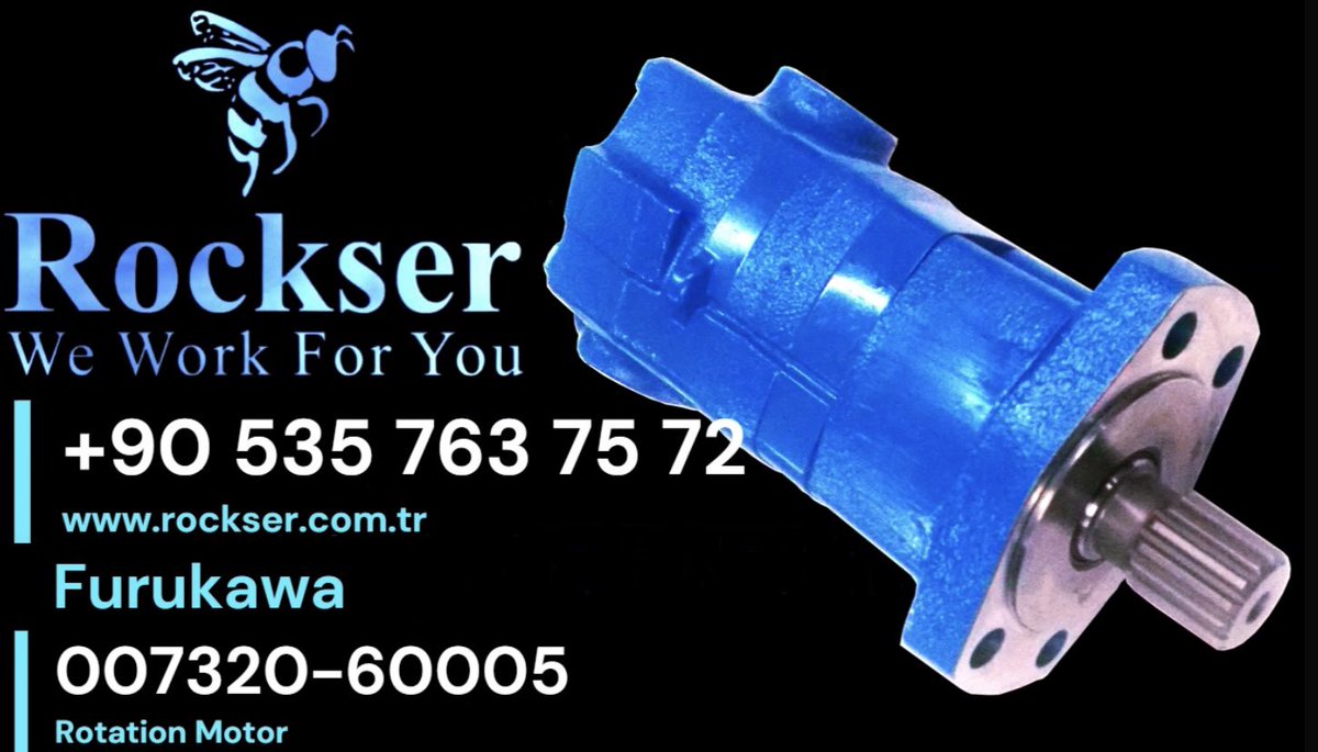 orhanhasanoglu's tweet photo. 007320-60005 - Rotation Motor
Rockser Inc. - https://t.co/86bIXpSrCq
Furukawa Alternative Spare Parts Manufacturer
We Work For You
Rockser is Knowledge, Knowledge is Everything
#RockDrills #DrillingEquipment #Sparepart #Manufacturer #Rockser #RotationMotor #Furukawa https://t.co/XSjZkp9Jt0