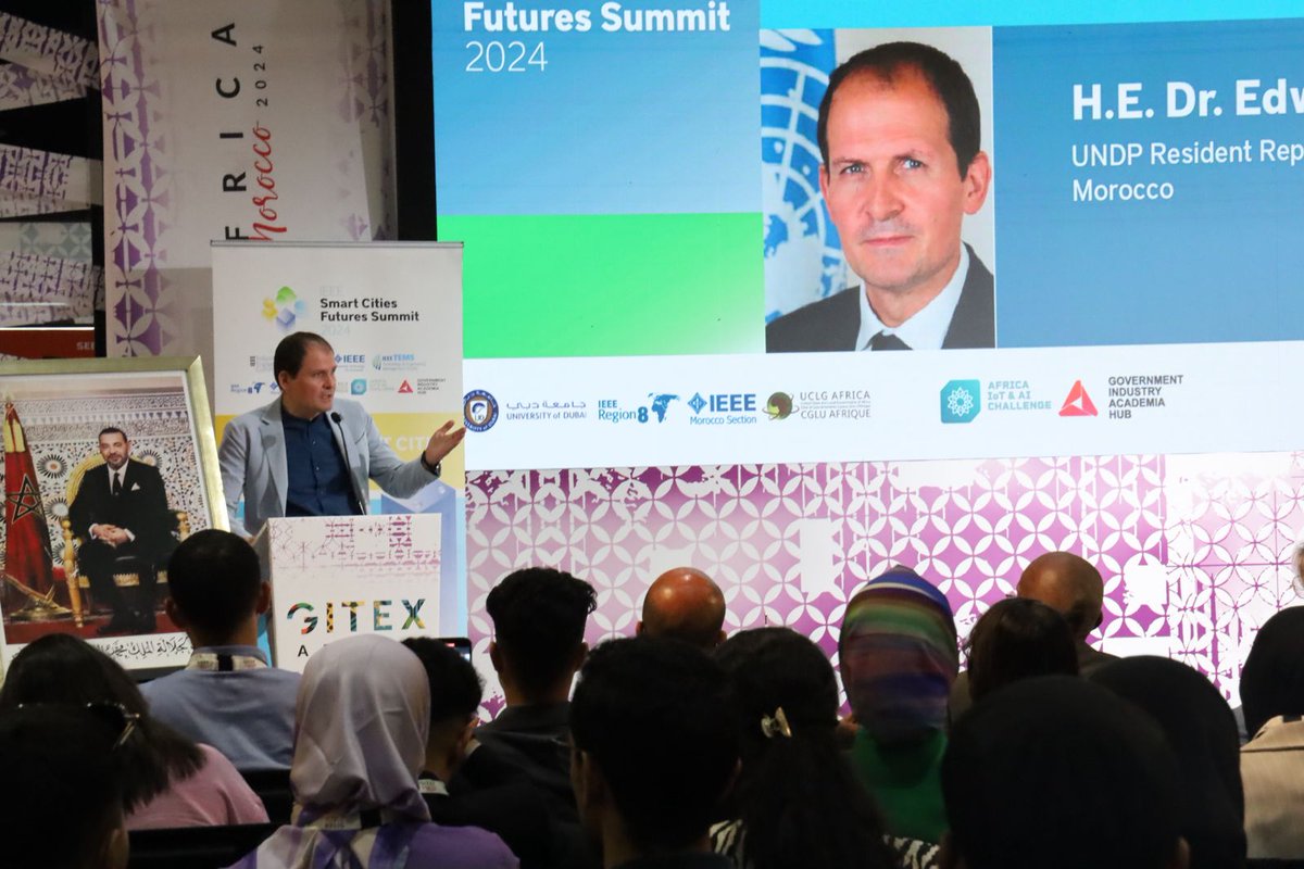 🌟 Au #GITEX Africa, le #PNUDMaroc a lancé la 3ème étape de la « #SmartCityCaravan », un laboratoire mobile, parcourant villes et villages, à la rencontre des jeunes innovateurs, pour déployer des technologies et des solutions en faveur du #développement_urbain durable. 🏙️🚀